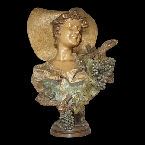 Grand buste en terre cuite Goldscheider