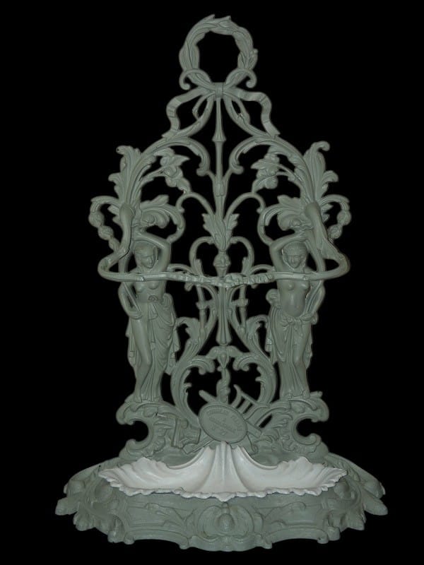 CORNEAU Grand porte-parapluie et porte cannes Art Nouveau