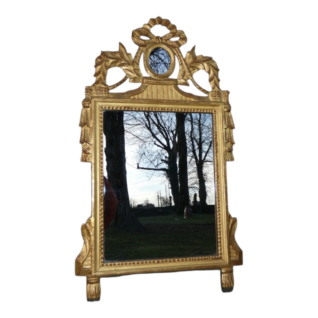 Miroir Provençal style Louis XVI fin 19ème