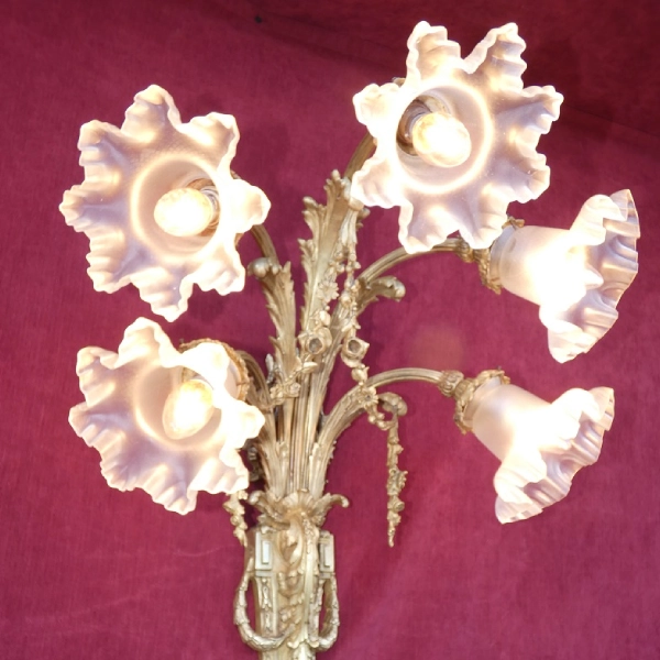 Lustre artistique à cinq lampes