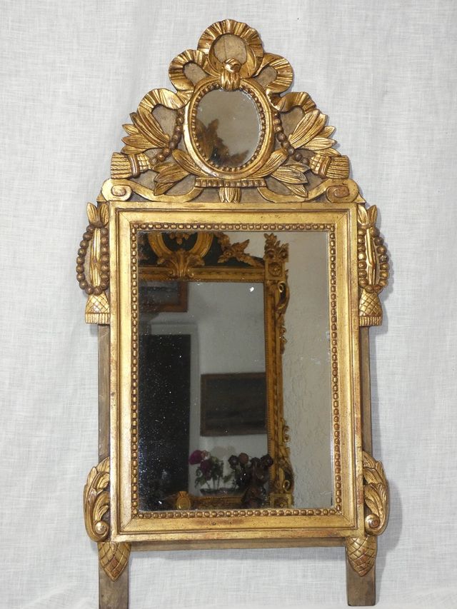 Miroir ancien style Louis XVI début 19ème ref 697