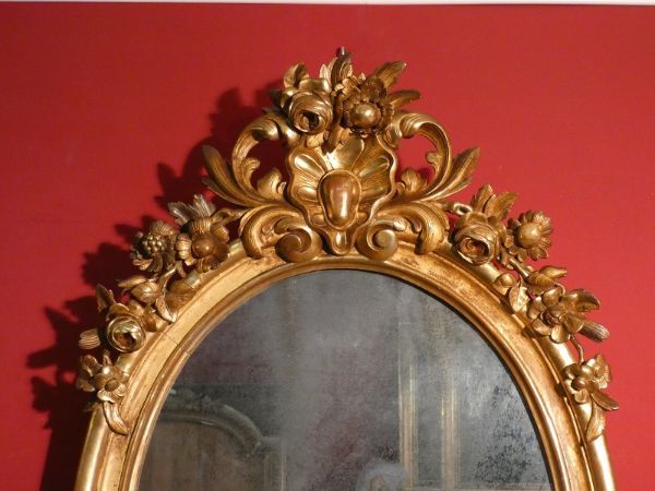 Miroir bois sculptè