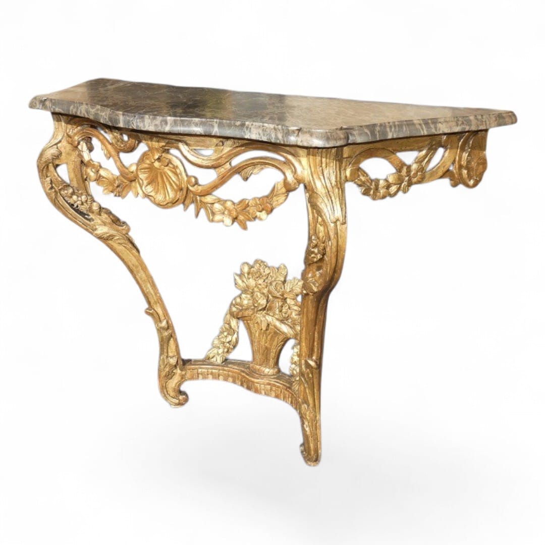 Console dorée Provence 18ème siècle