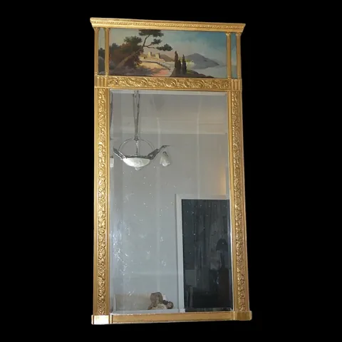 Grand trumeau doré époque Art Déco