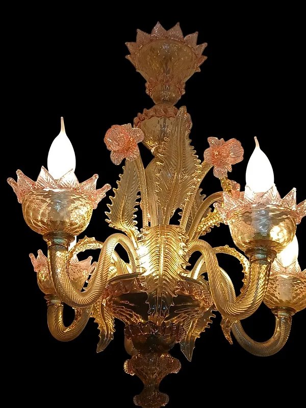 Lustre de Murano en cristal 20ème siècle