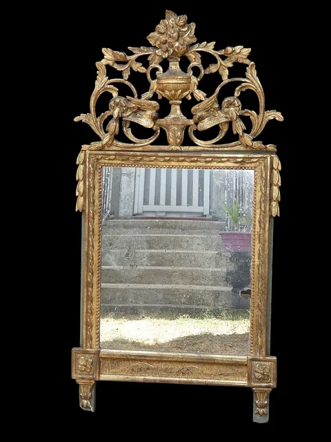 grand miroir doré Provençal de mariage style Louis 16