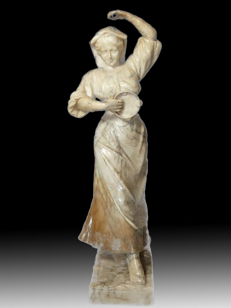 Adolfo LUCHINI statue 19ème siècle Danseuse Napolitaine