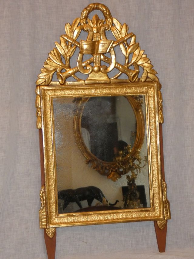 Miroir ancien doré Provençal 18ème siècle