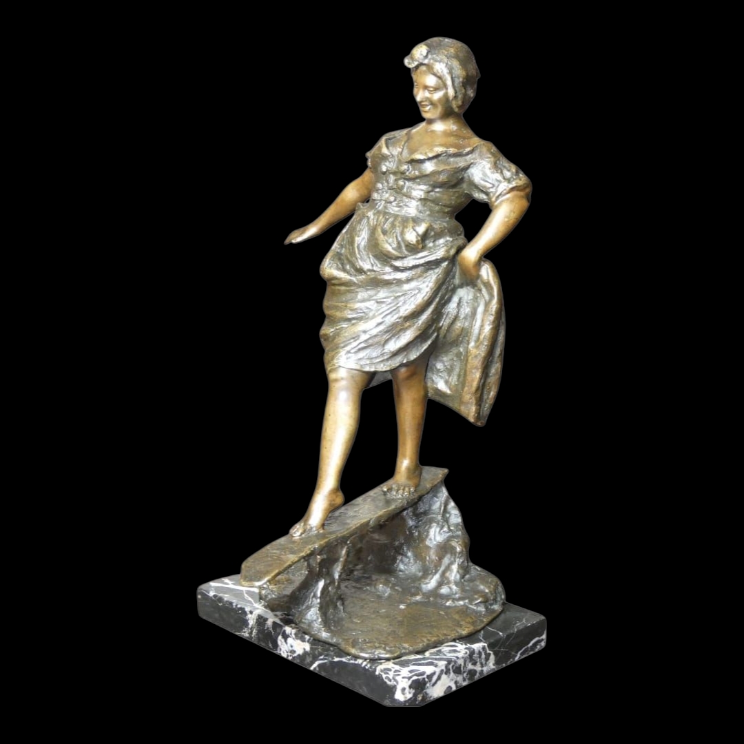 Bronze "l'équilibre " Gabriel PARENTE 19ème siècle